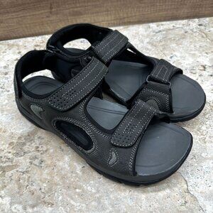 Dockers Mens Sandals Size 10M Charcoal Devon Gladiator Double Strap Outdoor